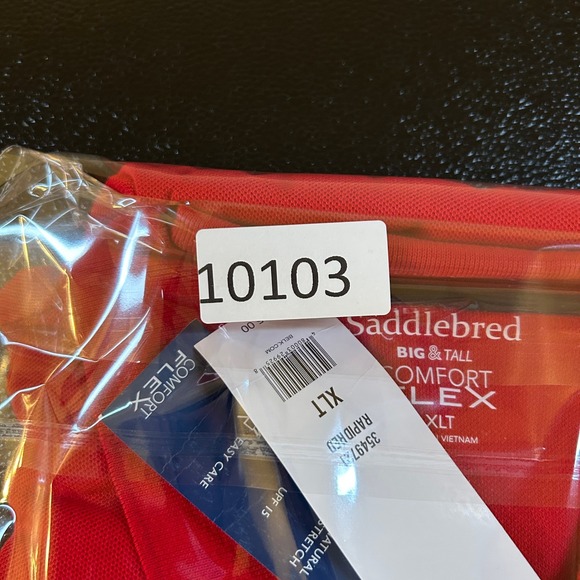 Saddlebred Comfort Flex Polo Shirt Natural Stretch Wicking Red Mens XLT NWT - Picture 11 of 11